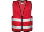 Korntex Kwrx | Gilet Di Sicurezza Per Bambini Con Cerniera EN1150 - Colore: Rosso - Taglia: Xs (3-6 Anni)