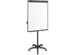 Q-Connect® KF04160 Lavagna A Fogli Mobili - 70 X 100 Cm, Bianco/Grigio, Base A Stella Con Rotelle