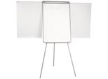 Q-Connect® KF04158 Lavagna A Fogli Mobili - 70 X 100 Cm, Bianco/Grigio, Supporto Per Treppiede