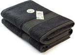 A&R 404.50 | Asciugamano Da Bagno In Bambù Naturale - Asciugamano Da Bagno - 70 X 140 Cm - Colore: Nero - Dimensioni: 70 X 140 Cm