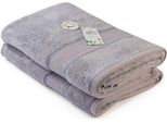 A&R 404.50 | Asciugamano Da Bagno In Bambù Naturale - Asciugamano Da Bagno - 70 X 140 Cm - Colore: Grigio Chiaro - Dimensioni: 70 X 140 Cm