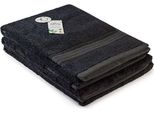 A&R 403.50 | Asciugamano In Bambù Naturale - Asciugamano - 50 X 100 Cm - Colore: Nero - Dimensioni: 50 X 100 Cm