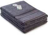 A&R 403.50 | Asciugamano In Bambù Naturale - Asciugamano - 50 X 100 Cm - Colore: Grigio Scuro - Dimensioni: 50 X 100 Cm