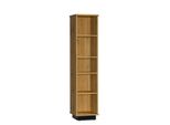 Scansia Alta Con Scaffali Milagra - Rovere Wotan / Nero