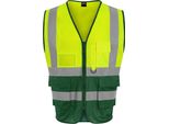Pro Rtx - Gilet "Executive"" Ad Alta Visibilità, Per Uomo PC4157 (3XL) (Giallo/Verde Bottiglia)"