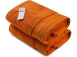 A&R AR604 | Eccellente Telo Da Bagno In Cotone Deluxe - 70 X 140 Cm - Colore: Cannella - Dimensioni: 70 X 140 Cm