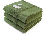 A&R AR603 | Asciugamano Eccellente Cotone Deluxe - 60 X 110 Cm - Colore: Verde Militare - Dimensioni: 60 X 110 Cm