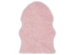 The Living Store Tappeto 60X90 Cm In Pelle Di Pecora Artificiale Rosa