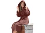 A&R 028.50 | Robezz® Accappatoio In Cialda Con Cappuccio Accappatoio Con Cappuccio - Colore: Rosa Antico - Taglia: 4XL