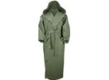 A&R 028.50 | Robezz® Accappatoio In Cialda Con Cappuccio Accappatoio Con Cappuccio - Colore: Verde Militare - Taglia: 4XL