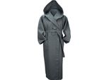 A&R 028.50 | Robezz® Accappatoio Waffle Con Cappuccio Accappatoio Con Cappuccio - Colore: Grafite - Taglia: 3XL