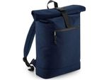 Bagbase BG286 | Zaino Roll-Top Riciclato, 32 X 44 X 13 Cm - Colore: Navy - Dimensioni: 32 X 44 X 13 Cm