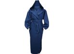 A&R 028.50 | Robezz® Accappatoio In Cialda Con Cappuccio Accappatoio Con Cappuccio - Colore: French Navy - Taglia: S/M