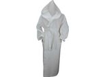 A&R 028.50 | Robezz® Accappatoio In Cialda Con Cappuccio Accappatoio Con Cappuccio - Colore: Bianco - Taglia: 4XL