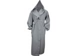 A&R 028.50 | Robezz® Accappatoio In Cialda Con Cappuccio Accappatoio Con Cappuccio - Colore: Grigio Chiaro - Taglia: Xs
