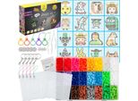 Set Di Perline Stirabili La Manuli 5Mm - 4500 Perline Con Piastre Per Spilli, Motivi Fantastici, Ciondoli, Set Di Perline Creative Per Bambini Dai 6 Anni In Su