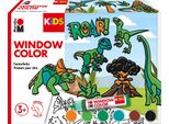 Marabu 306000000004 Marabu Kids Window Colour Set "Dinosauri"", 6 X 25 Ml"