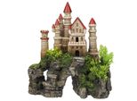 Ornamenti Acquatici "Schloss"" Con Piante 20,3 X 9,3 X 21,7 Cm"