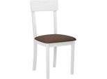 Sedia Da Pranzo Neya 1 - Bianco / Marrone 2