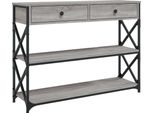 Syfax™ Tavolo Consolle Grigio Sonoma 100X28X75 Cm In Legno Multistrato