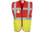 Yoko - Gilet "Executive"" Per Uomo/Donna Unisex PC5507 (Xxl) (Rosso/Giallo)"