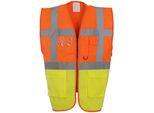 Yoko - Gilet "Executive"" Per Uomo/Donna Unisex PC5507 (S) (Arancione/Giallo)"