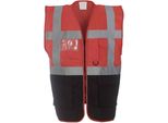 Yoko - Gilet "Executive"" Per Uomo/Donna Unisex PC5507 (M) (Rosso/Nero)"