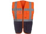 Yoko - Gilet "Executive"" Per Uomo/Donna Unisex PC5507 (3XL) (Arancione/Nero)"
