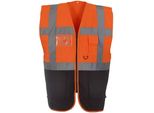 Yoko - Gilet "Executive"" Per Uomo/Donna Unisex PC5507 (L) (Arancione/Blu Scuro)"