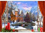 Puzzle Bluebird Natale Vista Montagna - 1000 Pezzi