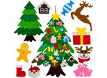 Albero Di Natale In Feltro Con Ornamenti Giocattolo Regalo Di Natale Per Bambini Creativo Fai Da Te