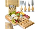 Tagliere Per Formaggi, Tagliere Per Spuntini, Supporto Per Torte, Coltello In Bambù