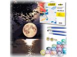 Set Di Pittura Creativa Con Cornice, Colori, Pennelli, Luna