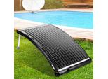 Tolletour Riscaldamento Solare Piscina Riscaldamento Piscina Staffa Retrattile Nero Assorbitore Solare 110 X 65 X 15 Cm