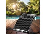 Jayseuw Riscaldamento Solare Piscina Riscaldatore Piscina Staffa Retrattile Nero Assorbitore Solare 110 X 65 X 15 Cm