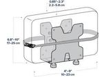 Ergotron Supporto A Parete Per Mini Pc, Computer, Thin Client, Mac Mini, Periferiche, Pc, Braccio Di Montaggio - Bianco - Verticale - Carico Massimo 2,70 Kg - Acciaio, Alluminio