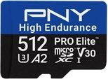 Pny Pro Elite, 512 Gb, Microsdxc, Classe 10, UHS-I, 100 Mb/S, 90 Mb/S