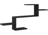 Syfax™ Scaffale A Parete Rovere Nero 104X15X49 Cm In Truciolato