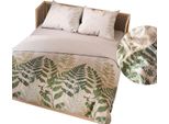 Biancheria Da Letto, Biancheria Da Letto In Cotone Sateen 160X200 Foglie Di Ferna