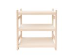 Scaffale Impilabile In Legno Di Faggio Per Cantina O Casa, Design Modulare, 3 Ripiani, 50×33×60 Cm (L×P×A)