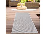 Tappeto Beige Crema Per Interni Ed Esterni Resistente E Di Facile Manutenzione Dimensioni Moderne - 80 X 150 Cm