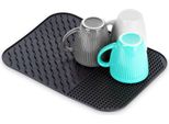 Vilde | Tappetino Per Scolare - Nero - 34 X 26,5 Cm - Silicone - Utensili Da Cucina