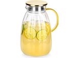 Vilde | Caraffa Di Vetro - Con Coperchio - Trasparente - 2,2 L - Brocca Di Vetro - Universale