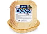 Vilde | Inserto Per Friggitrice Ad Aria - Marrone - 21 X 21 Cm - 200 Pezzi - Carta Da Forno Monouso - Carta Da Forno Per Friggitrice Ad Aria