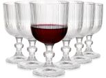 Vilde | Bicchieri Da Vino - Trasparente - 340 Ml - 6 Pezzi - Bicchieri Eleganti - Vetro Di Alta Qualità
