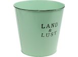 Vaso Da Fiori Vintage In Metallo Con Scritte Retrò Per Decorazione