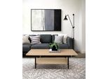 Couchtisch Woodman "Jugend", Beige (Natur, Schwarz, Eichefarben), B:120Cm H:45Cm T:80Cm, Tische, Couchtisch, Holzfurnier Aus Eiche, Fsc-Zertifiziert