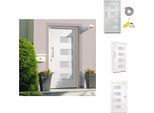 Vidaxl Porta D'ingresso In Alluminio E Pvc Bianco 110X210 Cm - Porte D'ingresso