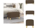 Vidaxl Panca Marrone 70X35X41 Cm In Tessuto - Panche