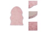 Vidaxl Tappeto 60X90 Cm Pelle Di Pecora Artificiale Rosa - Tappeti